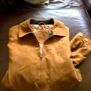 Mens Suede Cutter & Buck Golf Jacket